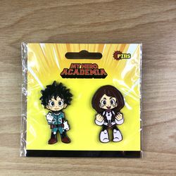 My Hero Academia Deku and Uraraka Enamel Pin Set