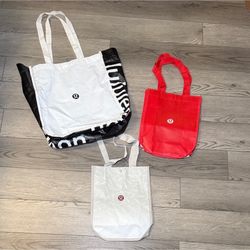 Lululemon Athletica Reusable Bag Bundle Lot of 3
