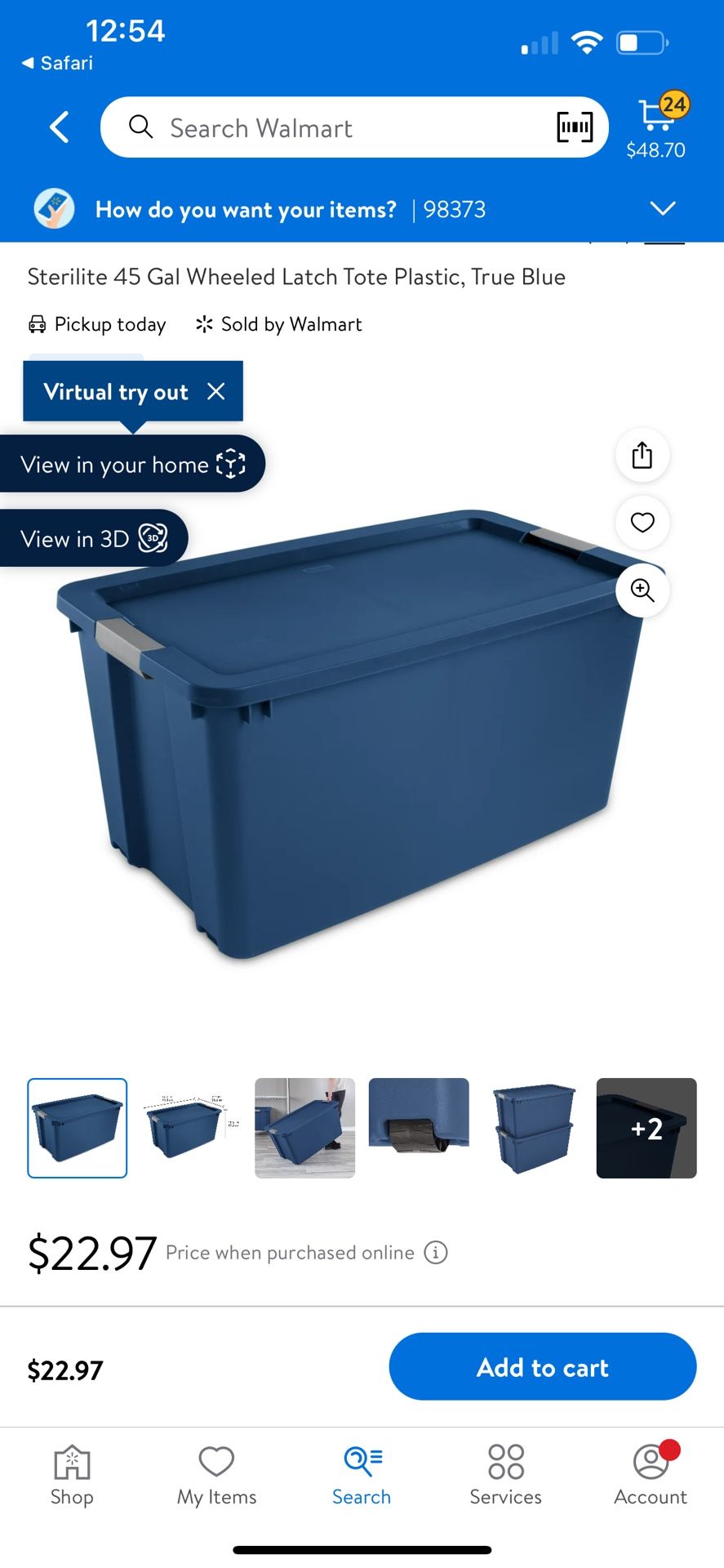 45 Gallon Bin