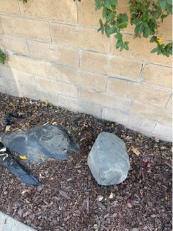 Two Large Landscaping Rocks