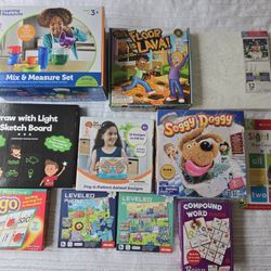 Learning Resources Fat Brain Toys Preschool Kindergarten Prep Puzzles Games Art Bundle 