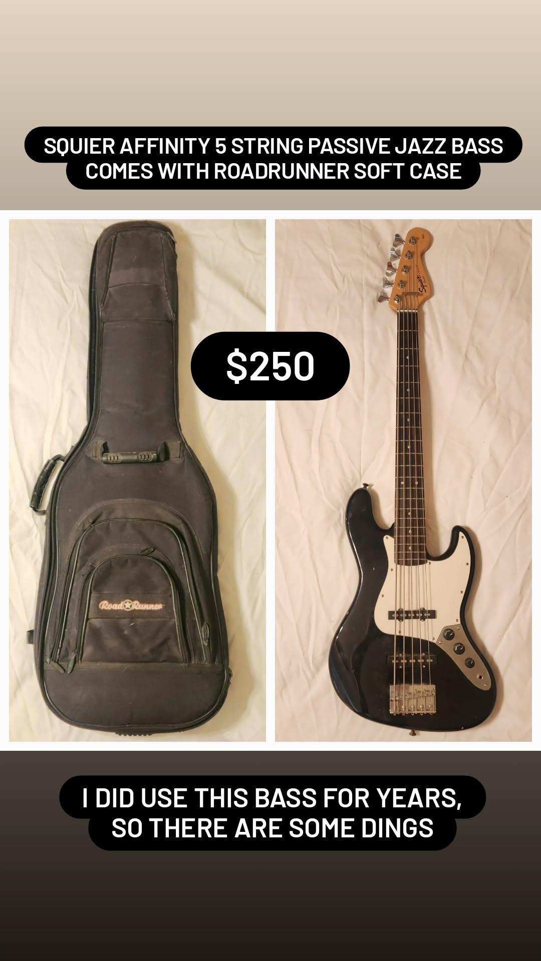 Squier Affinity 5 String Passive Jazz Bass