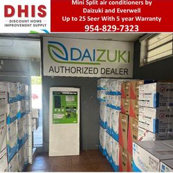 Mini Split Air Conditioners By Daizuki and Everwell Available with Heat Pump Up to 25 Seer