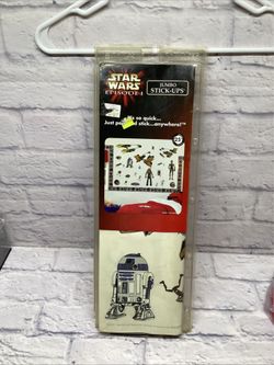 STAR WARS EPISODE 1 TPM JUMBO STICK-UPS 25 WALL STICKERS USA NOS 1999