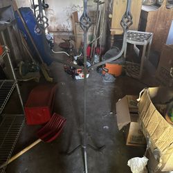 Tall Rod Iron Candle Holder 