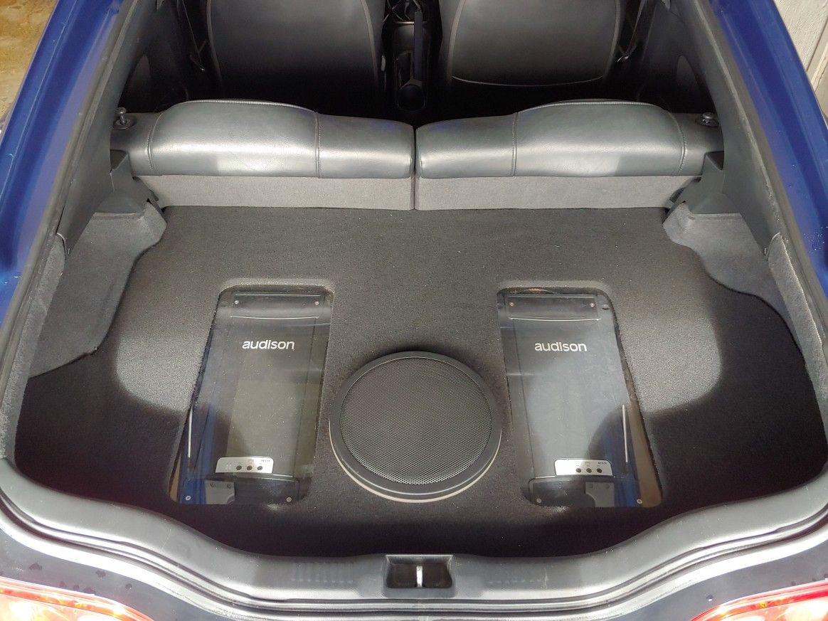 Acura RSX Custom Sub Box & Amp Rack For 10 Inch Subwoofer & 2 Ampifiers