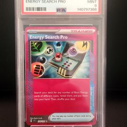 2024 Pokémon Energy Search Pro SSP EN PSA 9