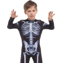 Size Meduim Childrens Skeleton Costume 
