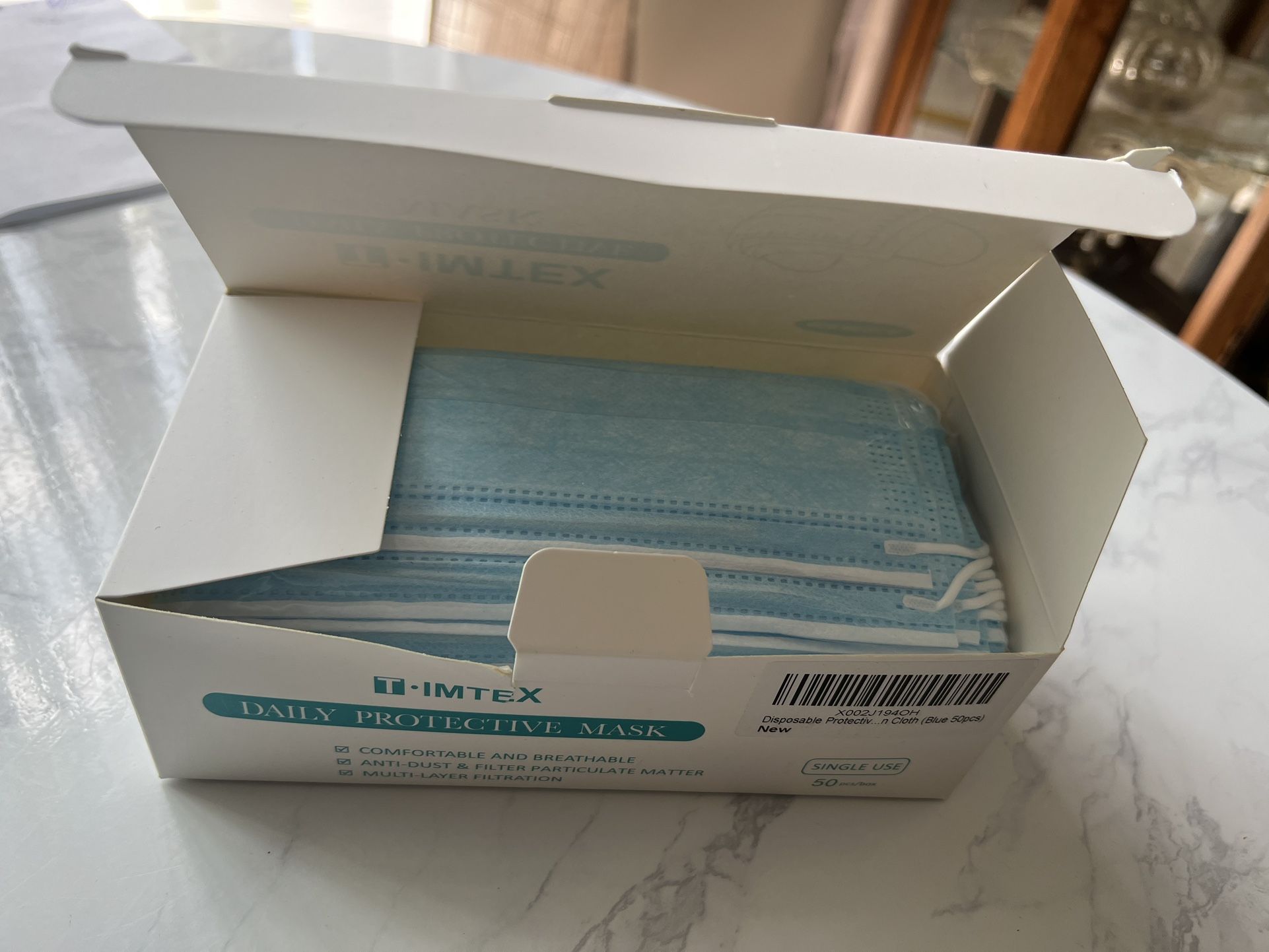 T·IMTEX Protective Face Mask (Blue 50pcs)