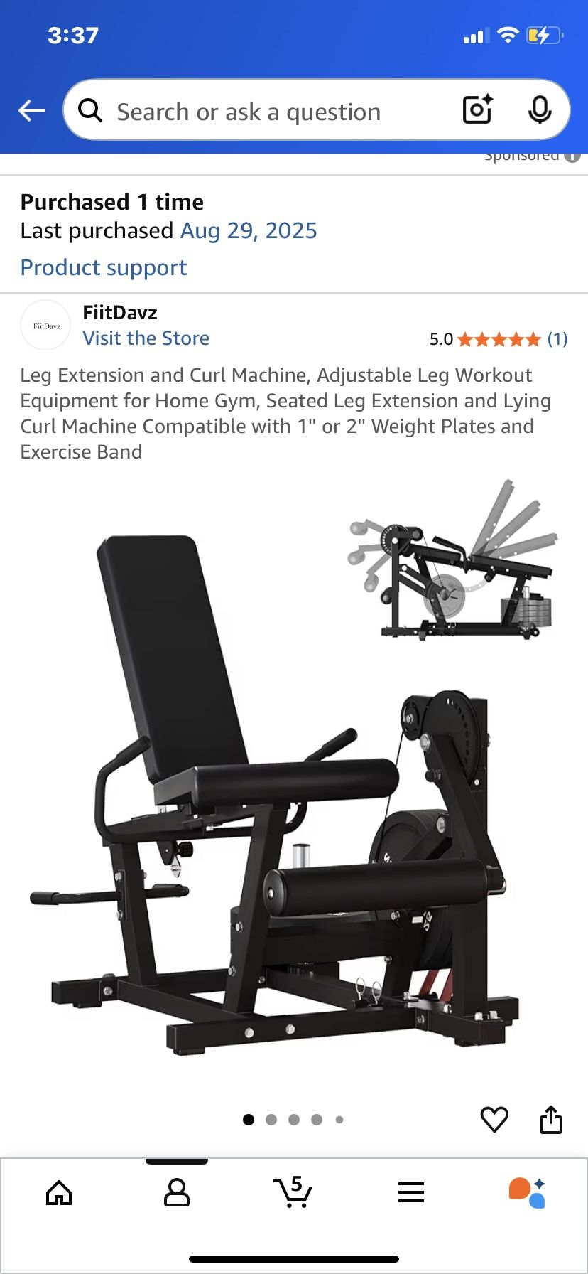 Leg Extension/Curl Machine