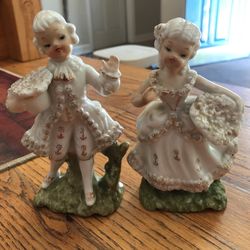 Porcelain Man And Woman Vintage