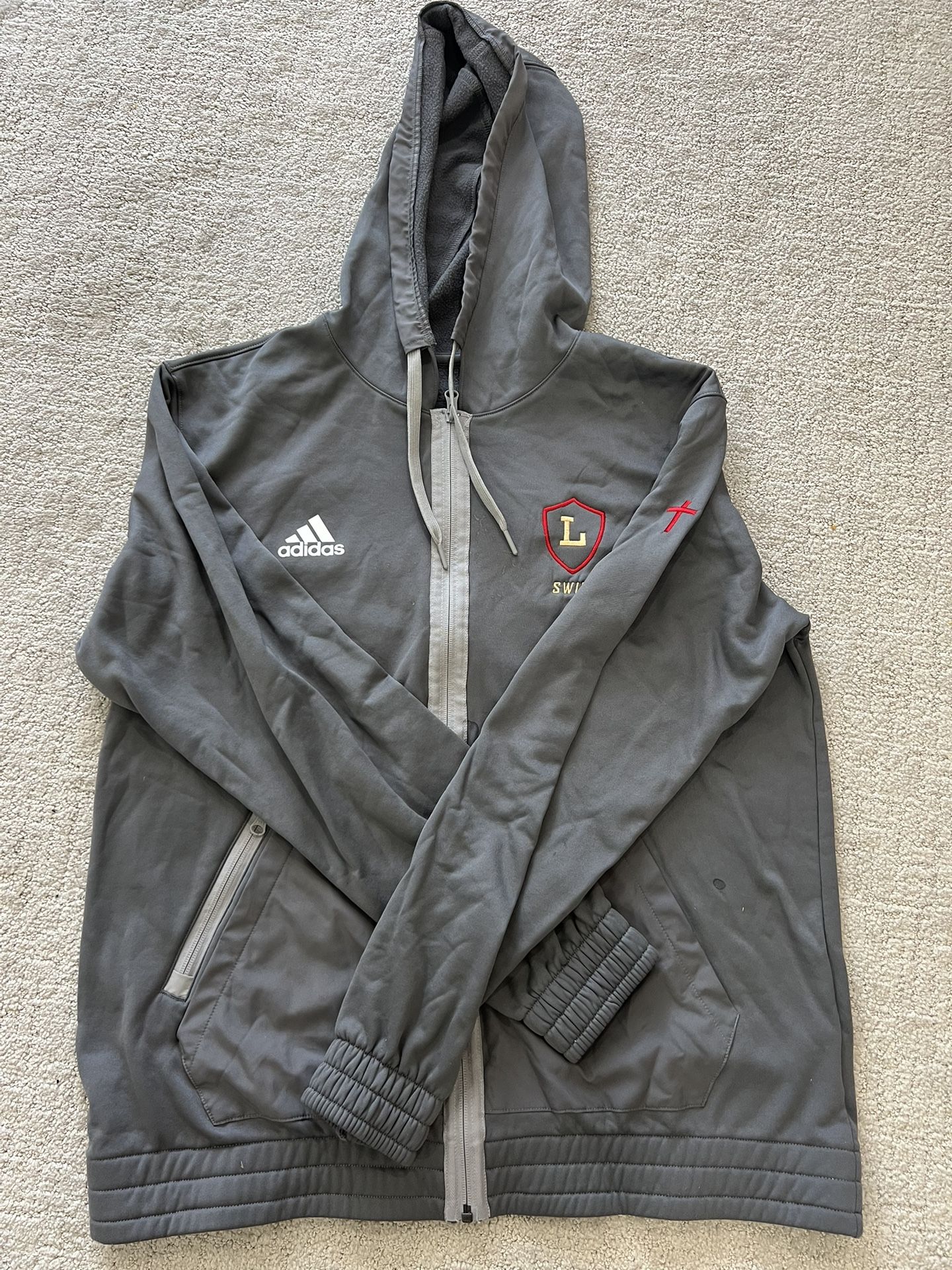 adidas Mens Full Zip Hoodie 