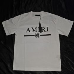 AMIRI MA Bar Logo T-Shirt, White, Sizes S, M, L, & XL