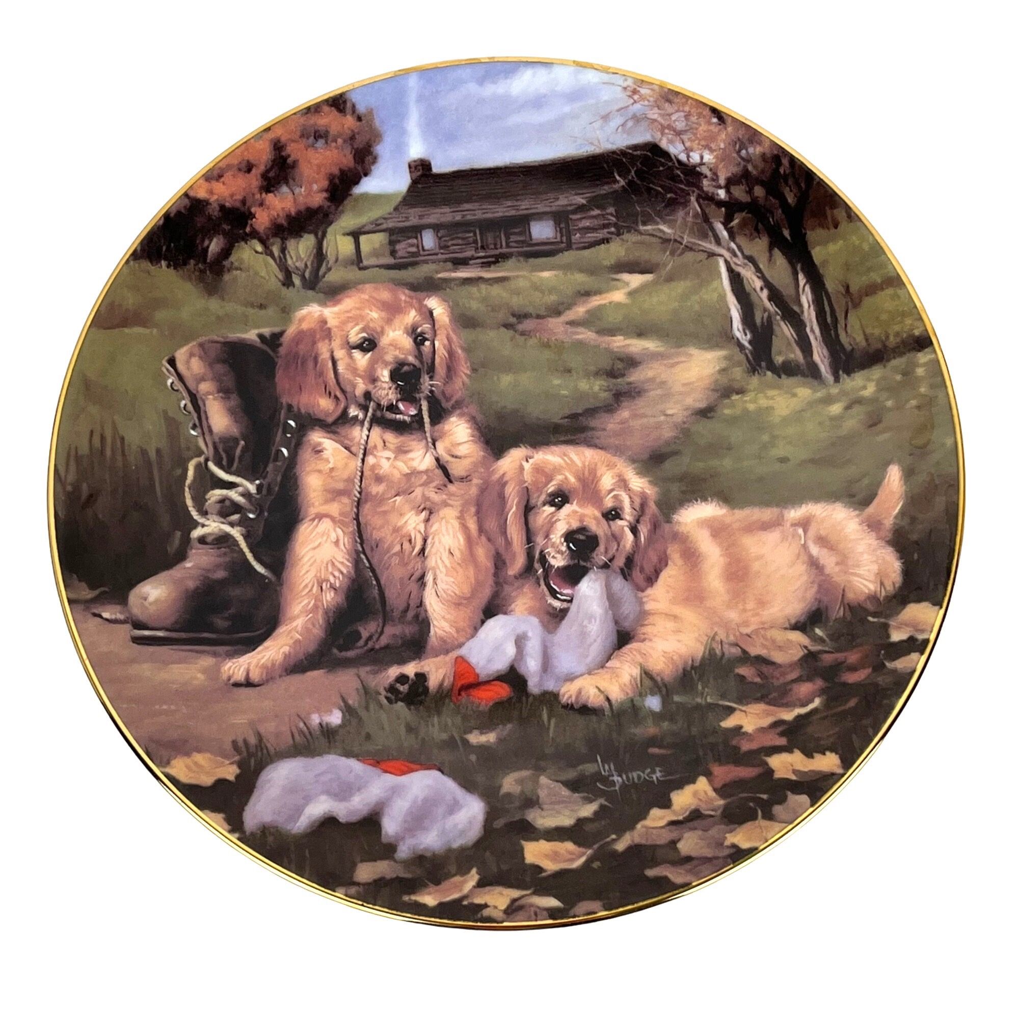 Hamilton Collection Golden Discoveries Plate "Boot Bandits"