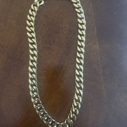KRCK & CO 18 K Gold Cuban Link Chain For Men 