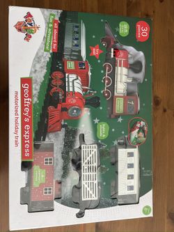 **Geoffrey’s Toy Train Express – 30 Piece Set. WORKING CONDITION**