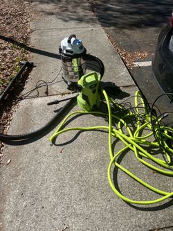 Shop vacuum and electric pressure washer