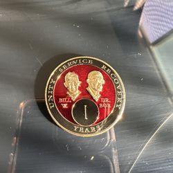 Alcoholics Anonymous 1 Year Chip 