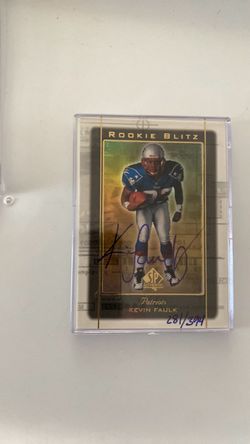 Kevin Faulk SP Authentic Rookie Blitz Auto /399