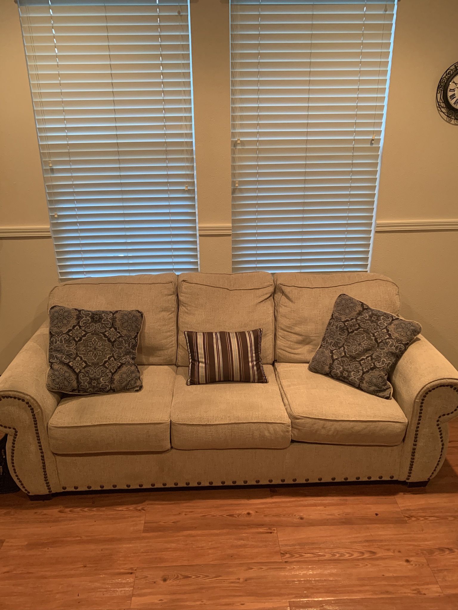 Sofa and Queen Pullout Bed