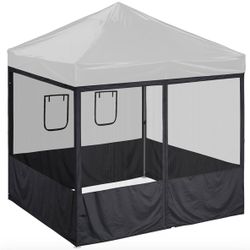 Half Mesh Sidewall with Window  For Food Booth