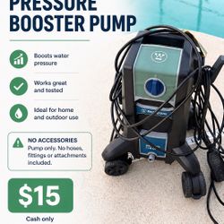 Water Pressure Booster Pump - Works