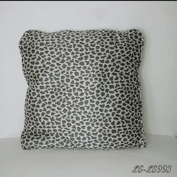 Brown black animal print decorative throw pillow zippered. Size 20x20 in
