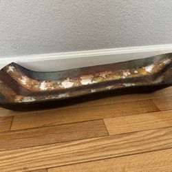 Signed Tony Evans Decorative Glass Centerpiece Bowl