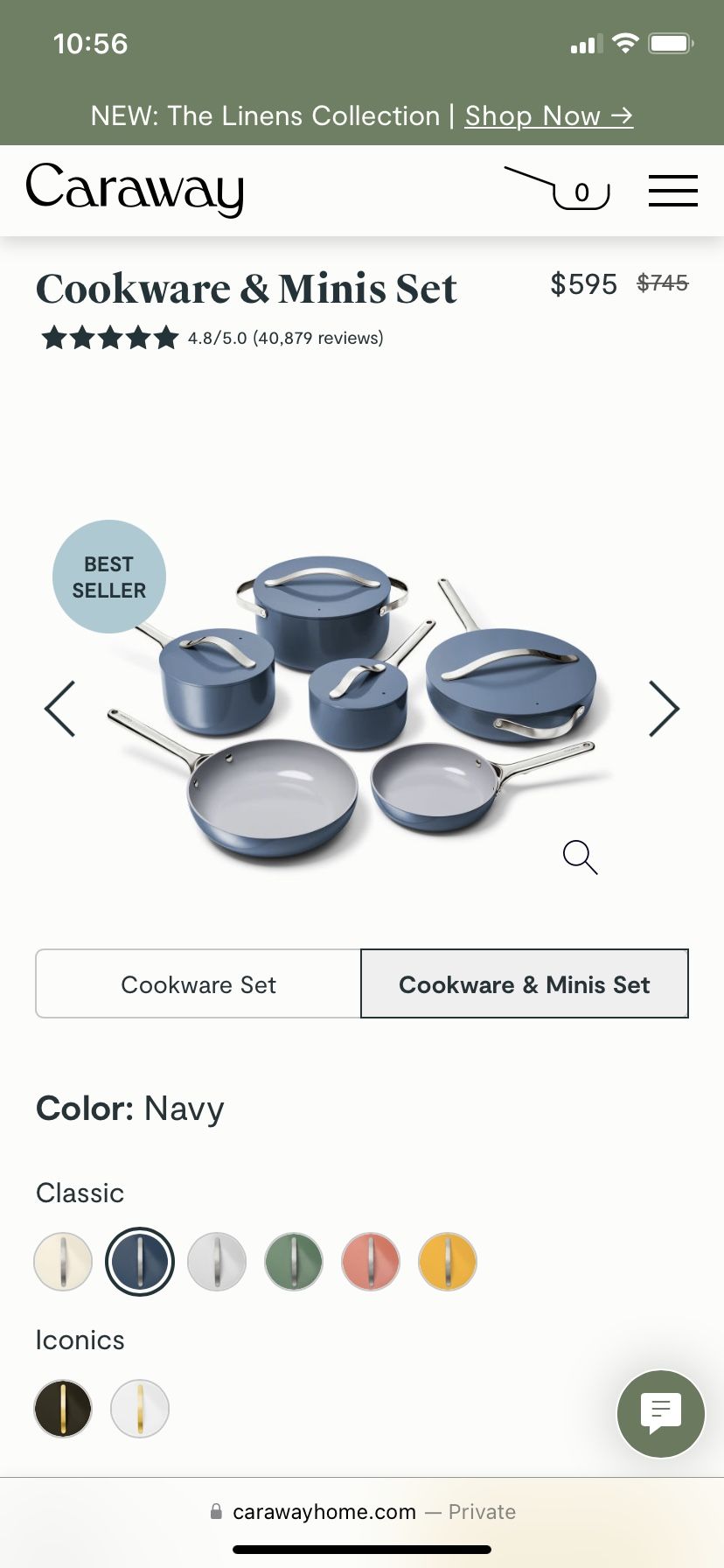 Caraway Home Deluxe Cookware Set
