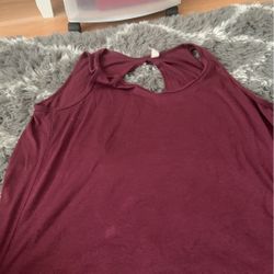 Burgundy shirt