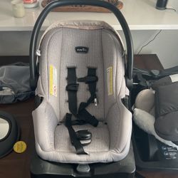 Evenflo Carseat With 2 Base