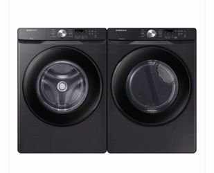 Samsung Front Load Washer & Dryer Set – Brushed Black – Excellent Working Condition