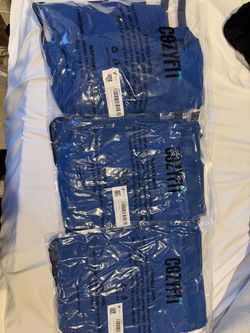 COZYFIT Men’s Scrub Sets – Blue (Size XL) – Brand New / Never Worn