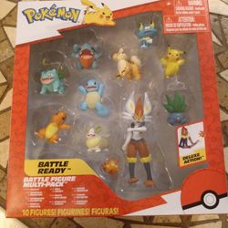 Brand New Pokemon Battle Ready Multipack 10 Figures And Box Unopened Mint Condition