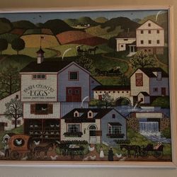 Framed 1000 piece puzzle by Charles Wysocki