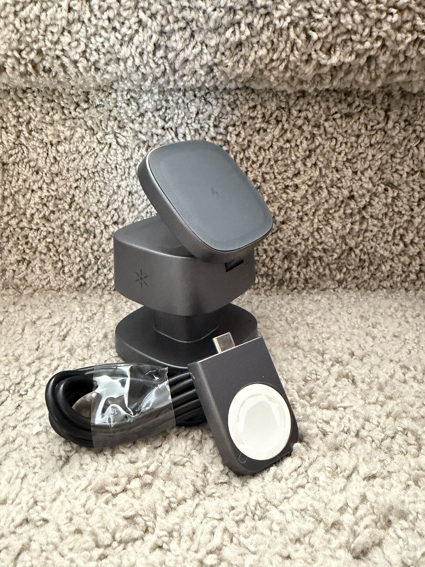 Brand new 3-in-1 Charging Station for Apple, iPhone MagSafe Charger with 3-Color Light