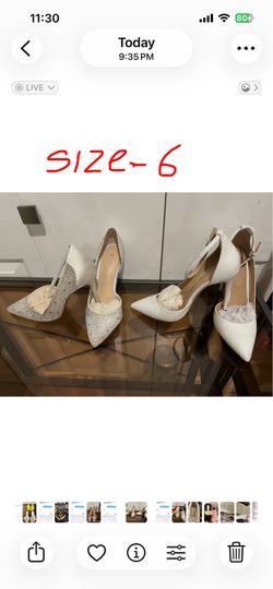 Women’s shoes, new and one time used