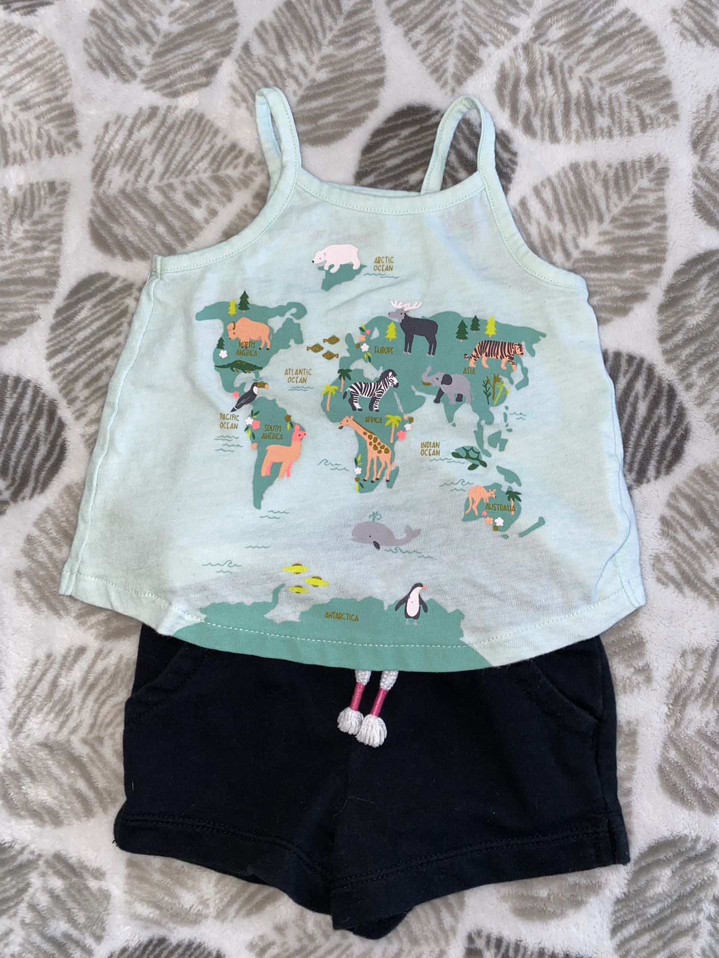 Cat & Jack 12 Months Baby Girl Outfit