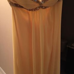 Long Strapless Dress