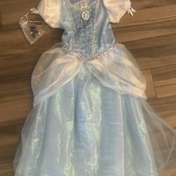 Disney Store Cinderella Dress W/ Jewelry Set