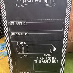 First/Last Day Of School Chalkboard