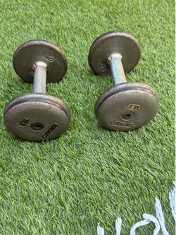Pair of lvanko 12.5 lb dumbbells