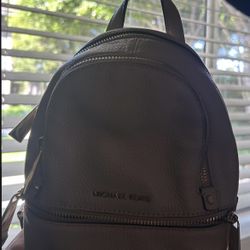 Michael Kors Rhea Extra-Small Pebbled Leather Backpack Baby Pink