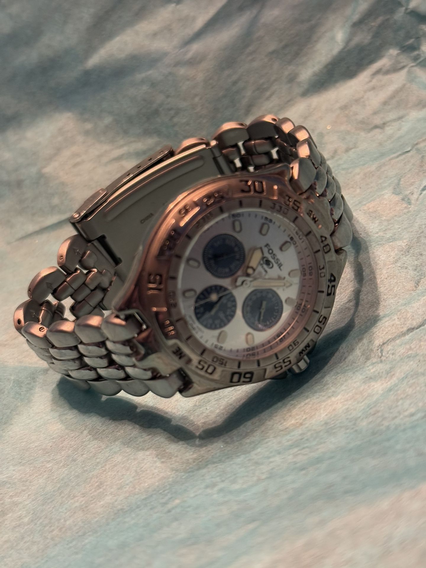 Fossil multifunction mens watch BLUE