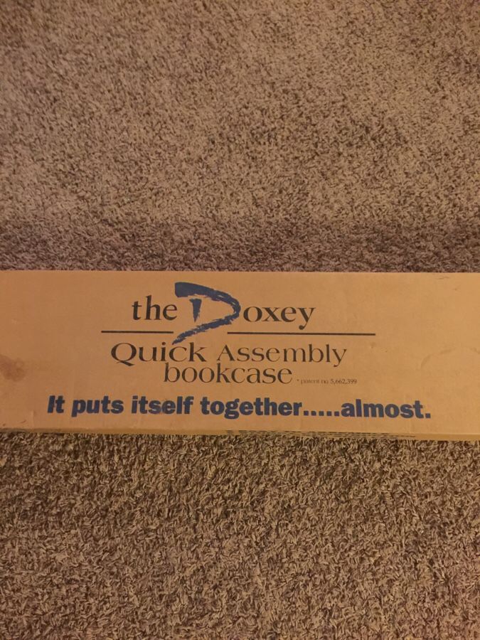 The Doxey quick assemble bookcase (new)