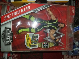 20 WWE ELITE SETH ROLLINS 52 WITH WWE TITLE CENA