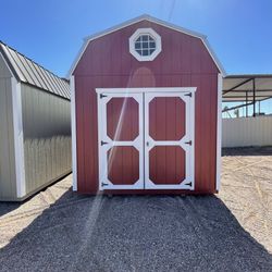 Custom 10x16 Lofted Barn With Work Bench 