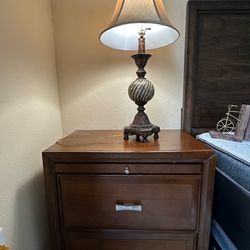 Bedside table with FREE Lamp
