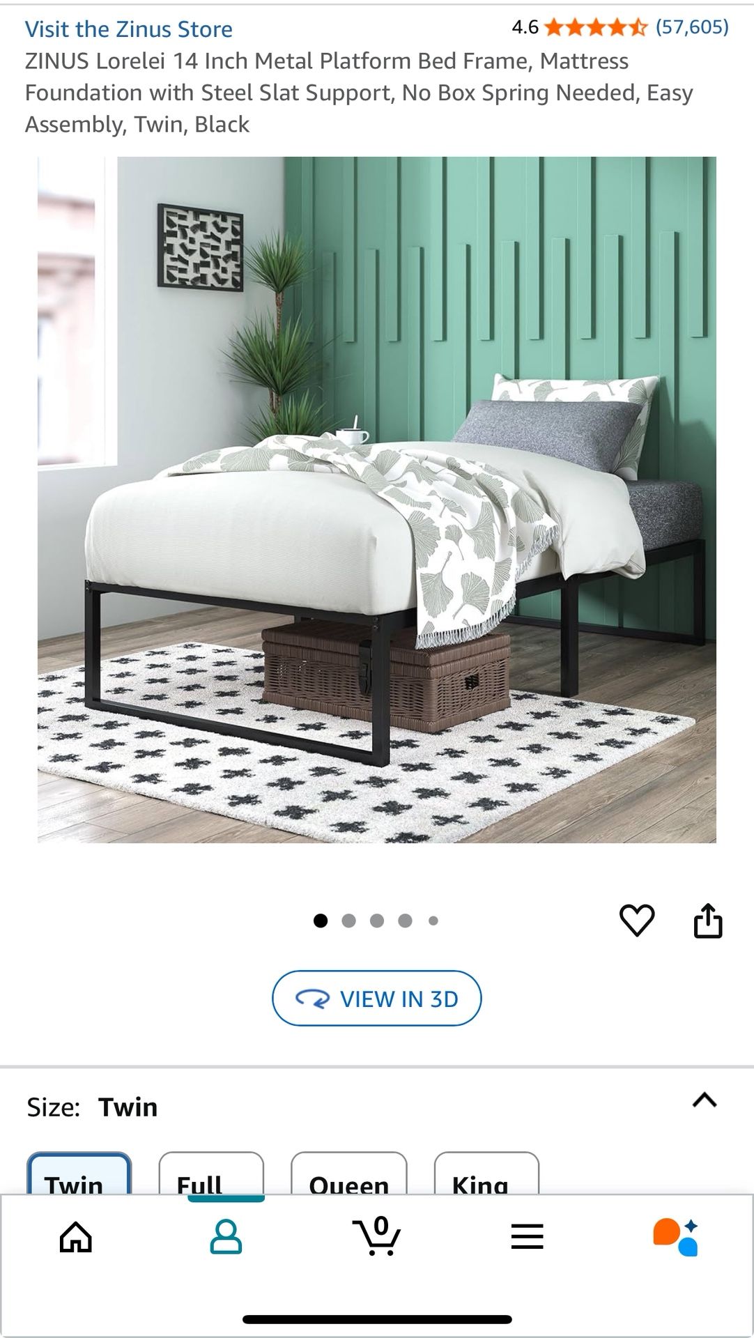 Twin Metal Bed Frame