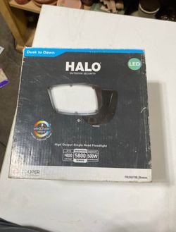 Halo FSL303TIB Dusk to Dawn Hardwired LED Bronze Security Floodlight